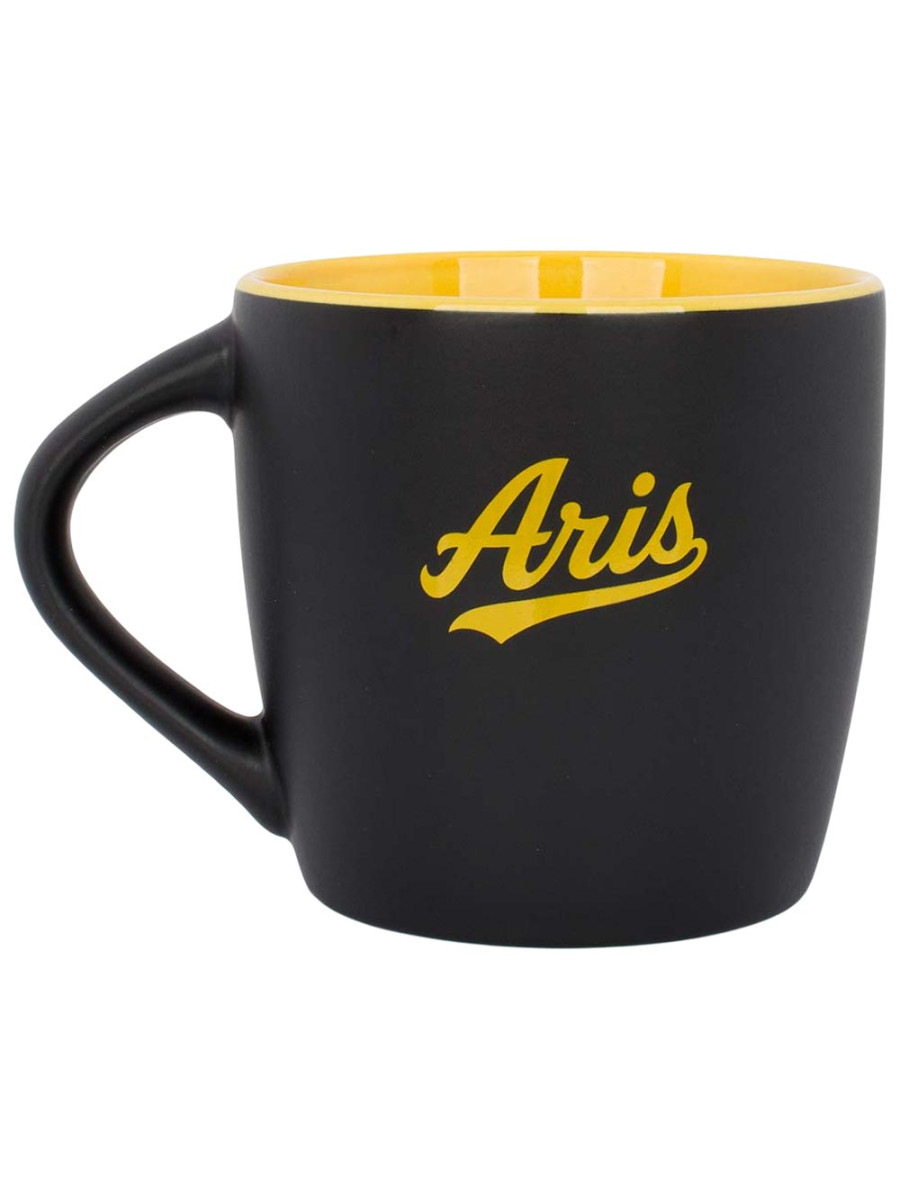 Aris Κεραμική κούπα Black-Yellow Mug